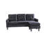 Ollice 3 Seater Velvet Sofa & Chaise-1665375880