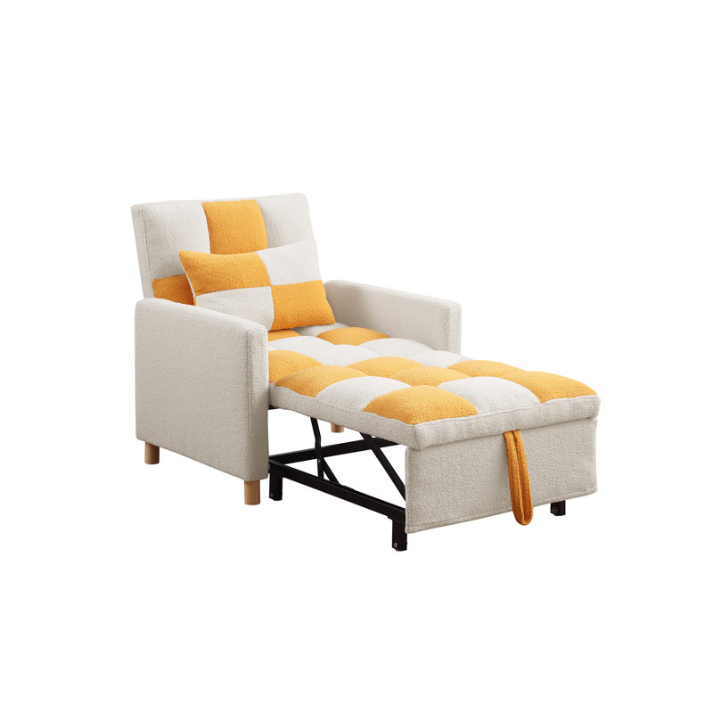 Kayari Recliner, Yellow 100% Polyester