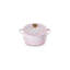 Le Creuset Stoneware Noël Collection Mini Round Cocotte With Gold Star Knob, 24 Oz. - Shell Pink-1082879254