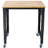 Workbench - 35" Wide Rolling Workbenches For Garage - Adjustable Height, Workshop Tool Bench, Metal With Rubber Wood Top ,Black Hafafaertone Leg