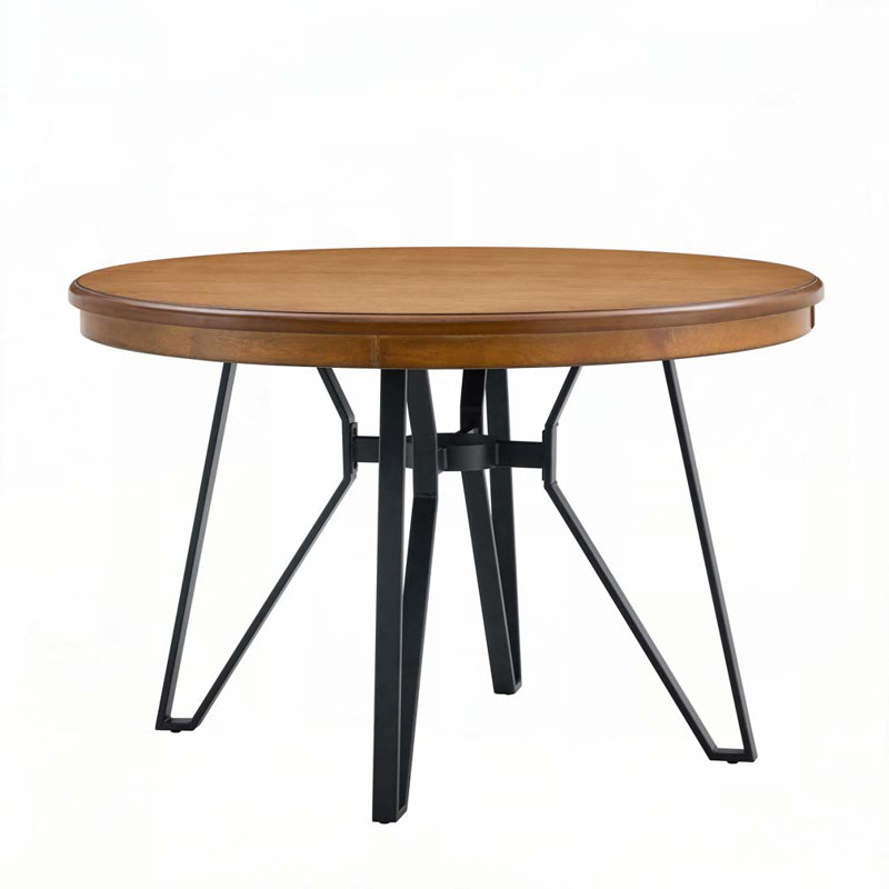 Round Dining Table, 30"H x 46.85"L x 46.85"W, Ash Brown