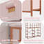 Commode 12 tiroirs avec structure en métal robuste et plateau en bois pour la chambre à coucher, le salon ou le vestibule-413411208