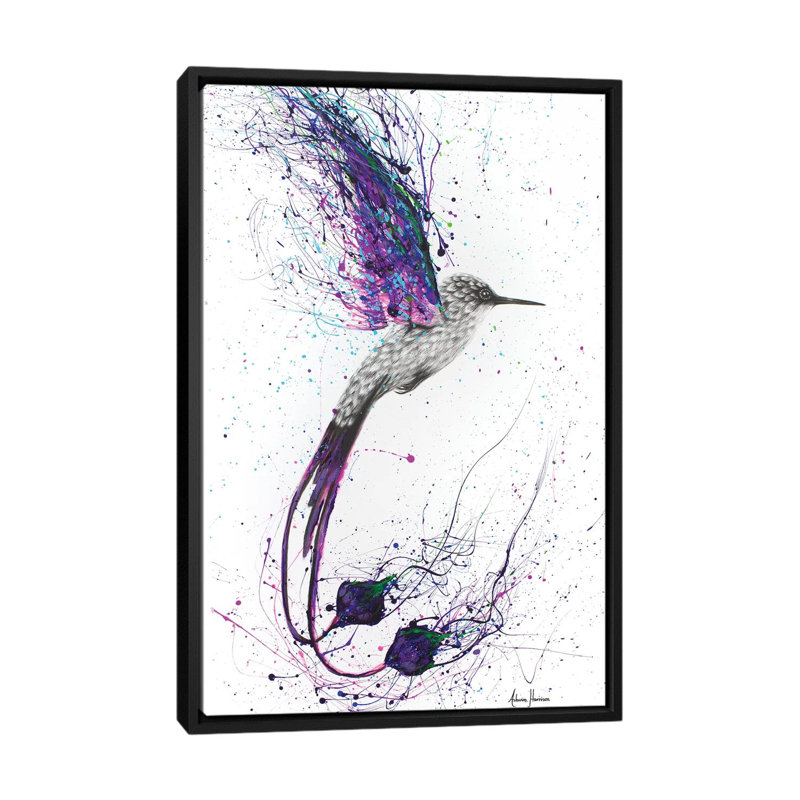 « flying ace », impression sur toile, H 26 po x l 18 po x P 1,5 po, Toile avec cadre noir