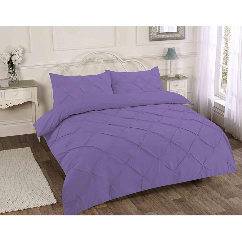 NZ Cotton Blend Duvet Cover Set with Pillowcases, King, Grey