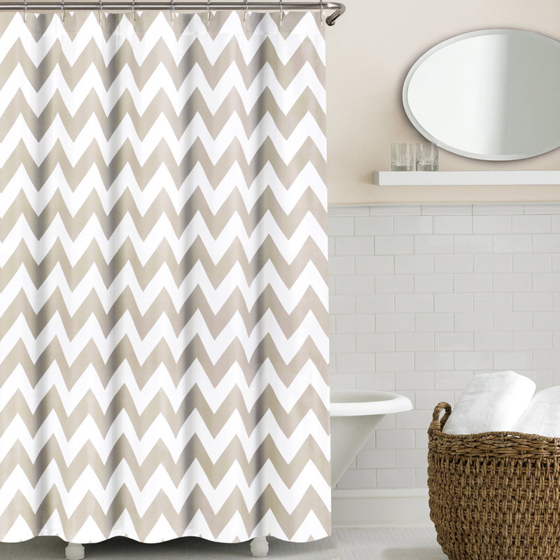 Rideau de douche simple Essex, Taupe
