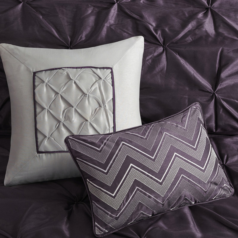 49ec31391 Comforter, Gris, Queen Comforter + 6 Additional Pieces