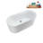 59.1'' x 27.6'' Freestanding Soaking Acrylic Bathtub-83636253