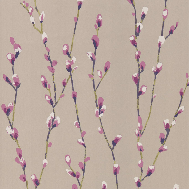 Salice 10.05m x 52cm Wallpaper Roll, Heather/Gilver