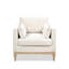 Fauteuil de style campagne moderne Knox, velours beige performance 36 po Knox-1013808316