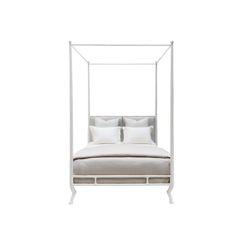 Faline Upholstered Canopy Bed, King
