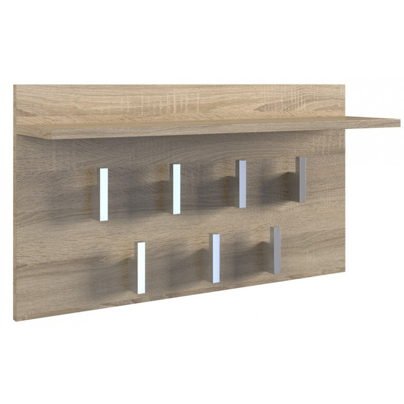 Bennefield 7 - Hook Coat Rack, Wood