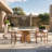 Assembly Free Sofa, Bar Stool, Dining Chairs,Quick Assembly Coffee Table,Outdoor Aluminum Conversation Set, 9 Person Outdoor Conversation Set, Wood Grain Veneer Set for Patio