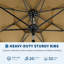 Parasol de patio 10 pi sans base pour piscine, terrasse, jardin, jardin-904285210