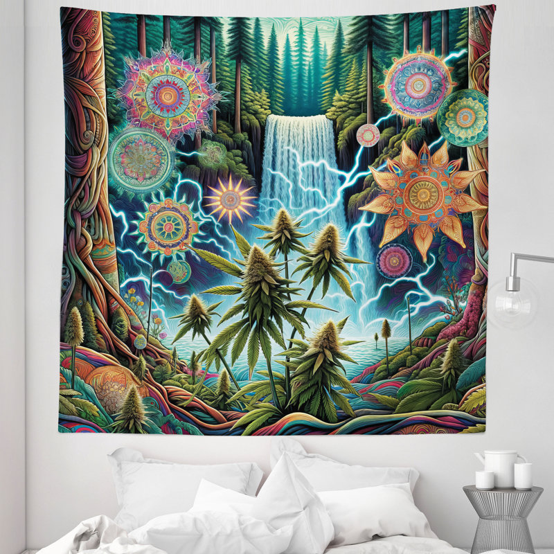 Tapisserie en microfibre, H 88 po x l 88 po