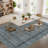Scalloped Machine Washable Rug Non-Slip Bordered Floor Mats Non-Shedding Soft Low Pile Modern Accent Rugs for Living Room Bedroom Office-793519652