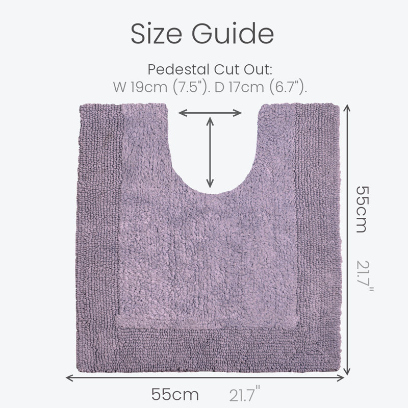 Fredrico Reversible Pedestal Mat, Heather