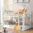 Twin Over Twin House Bunk Bed With Built-In Ladder