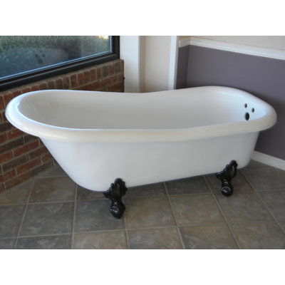 Imperial 66" x 30" Clawfoot Soaking Bathtub