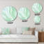 Vert sarcelle, rayures sur onyx - art mural moderne en métal-68851368