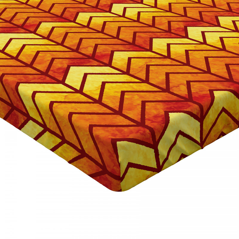Microfiber Chevron Fitted Sheet, Full Fitted Sheet