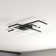 Raffa 3-Light Neutral Style Rectangular LED Semi Flush Mount Ceiling Light