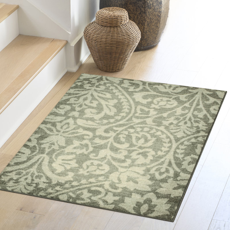 Tapis décoratif gris Exeter, Rectangle 2 pi 6 po x 3 pi 10 po