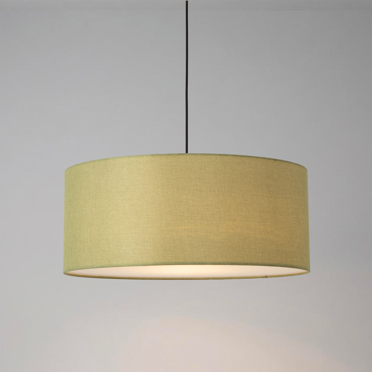 Pendant Kit Stretch Linen Single Pendant, Avocado