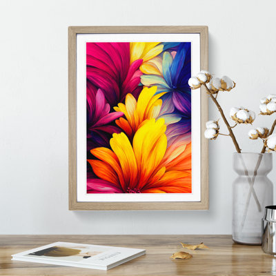 Vibrant Flowers No.3 - Framed Print