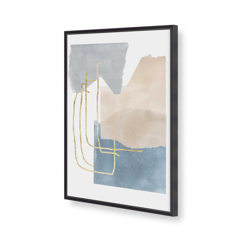 Fragments of Light III Print, Open Corner Framed, Weathered Zinc, 15.25" H x 12.25" W
