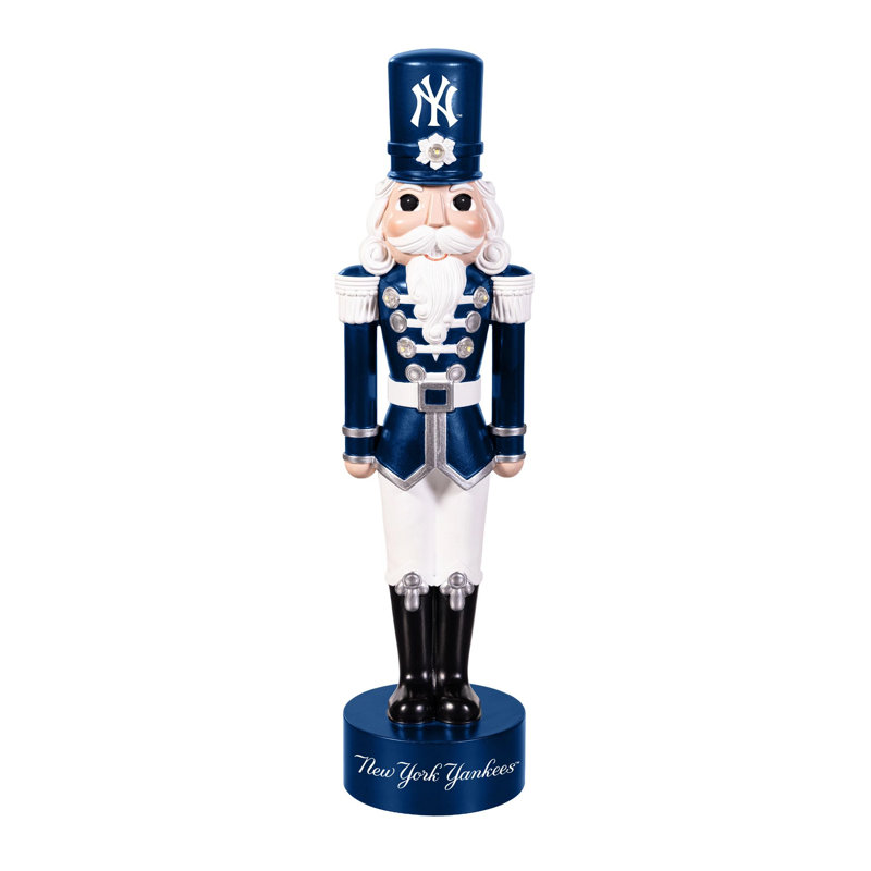 Casse-noisette lumineux DEL sous licence officielle NFL, 30 cm de hauteur, New York Yankees
