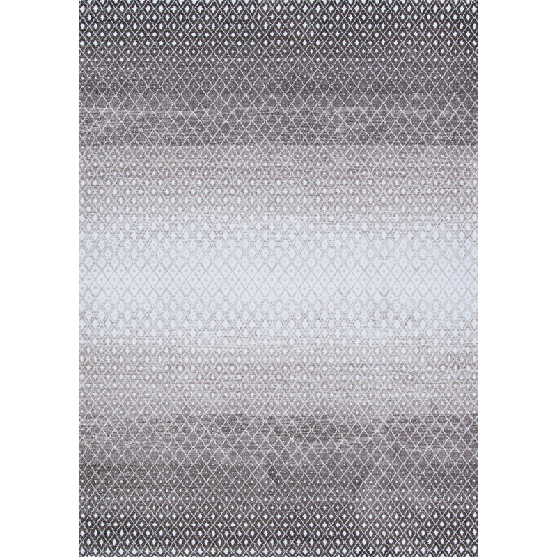 Tapis gris Carnesville, Rectangle 2 pi x 3 pi 7 po