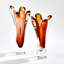 Iris Vase-Dark Amber-Sm-9249880