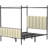 Upholstered Metal Canopy Bed-1280402147-1280402150