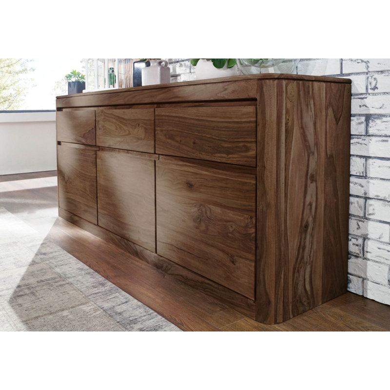 Toronto 185cm Sideboard, Smoked Cherry
