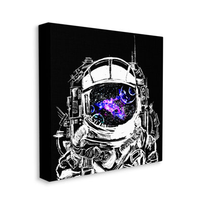 «Astronaut Nebula Galaxy Reflection», art mural par Sebastian Grafmann