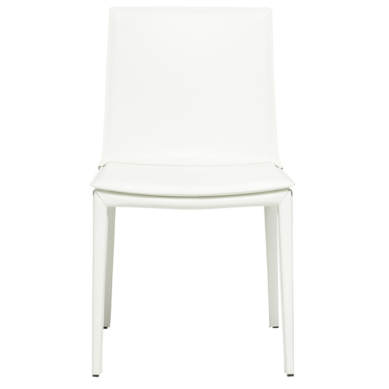 Kanaya Leather Dining Chair, White
