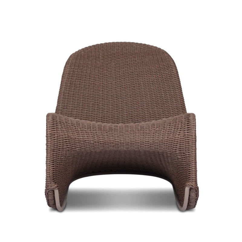 Portia Outdoor Lounge Chair, Tanned Weave