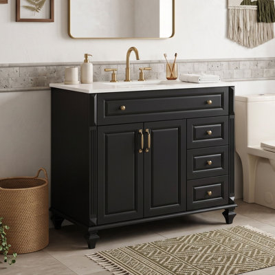 Meuble-lavabo avec lavabo et 3 tiroirs