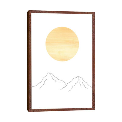 Sun And Mountains - Painting on Canvas