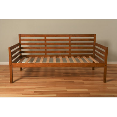 Lit de jour simple en bois massif Alhamdi, matelas non inclus