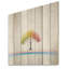 Minimalisme, arcs-en-ciel, arbre de répit minimaliste sur bois de pin naturel-2003350340