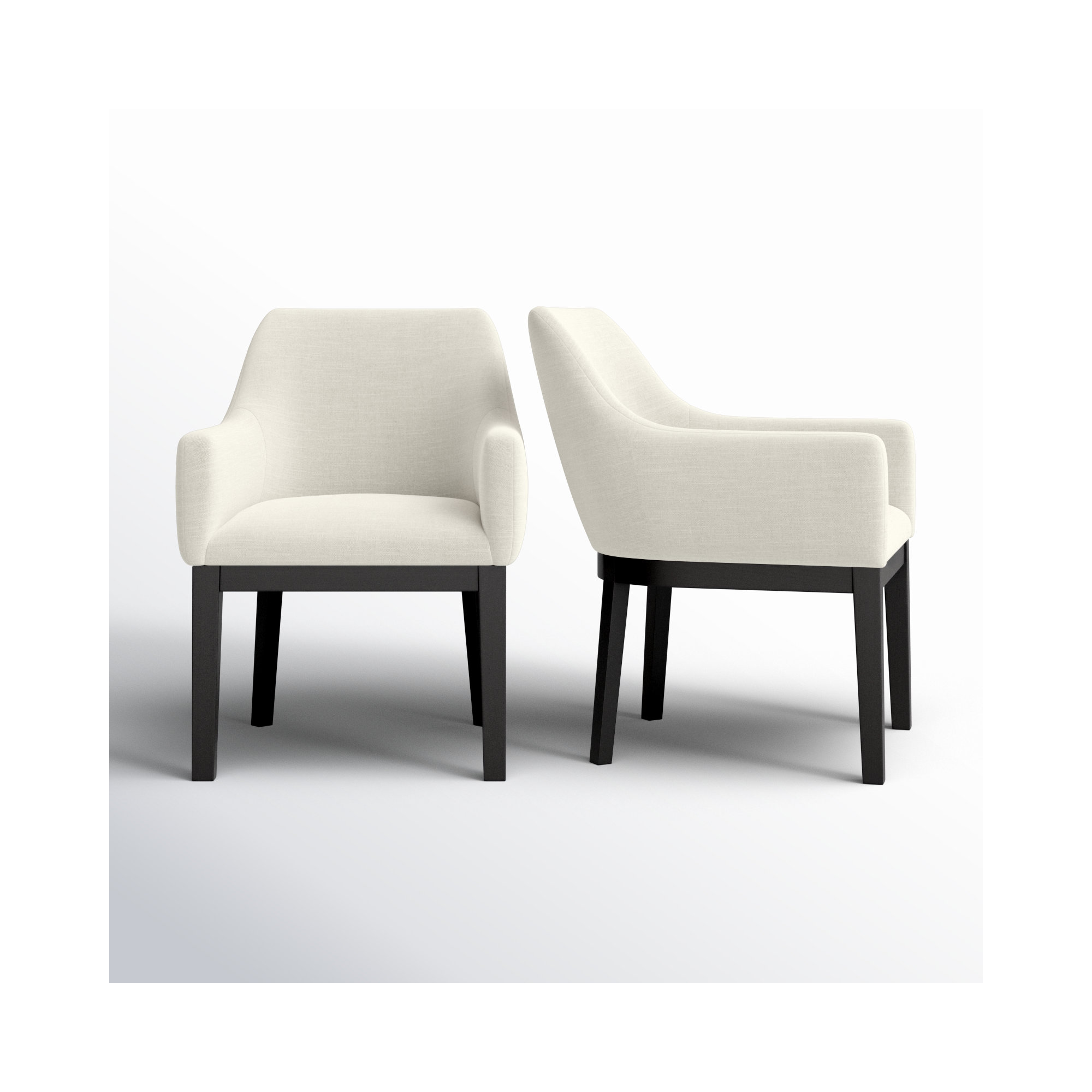 Fairmont Upholstered Back Armchair in Cream