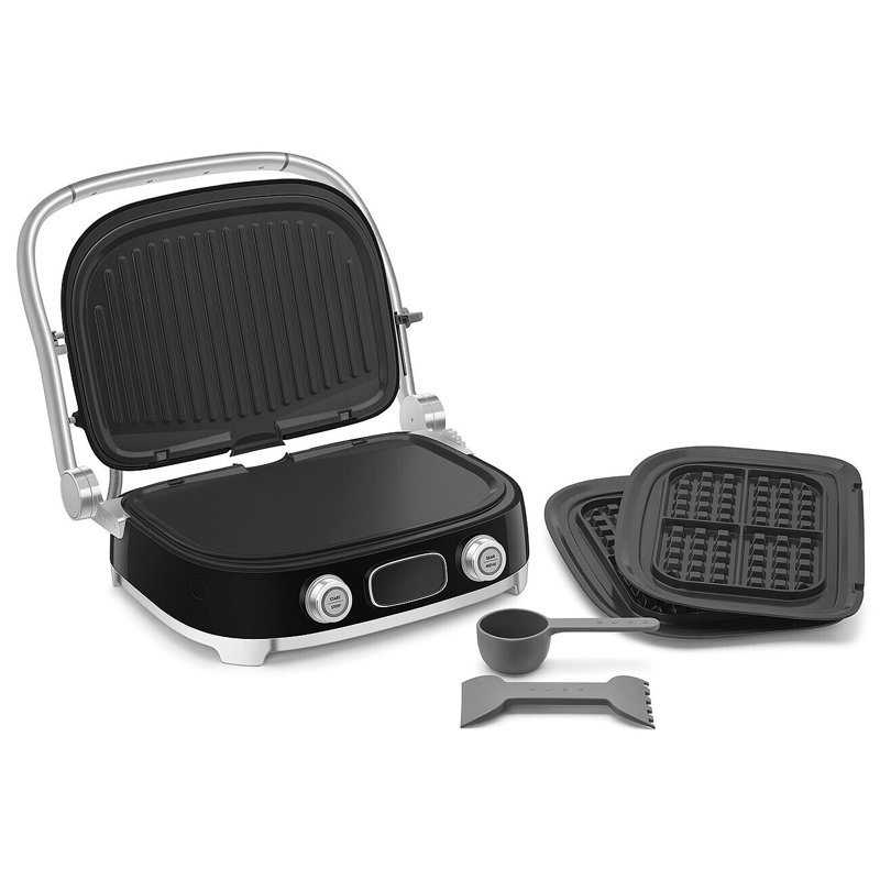 50's Retro Style Aesthetic Multi-use Grill in Black, Black
