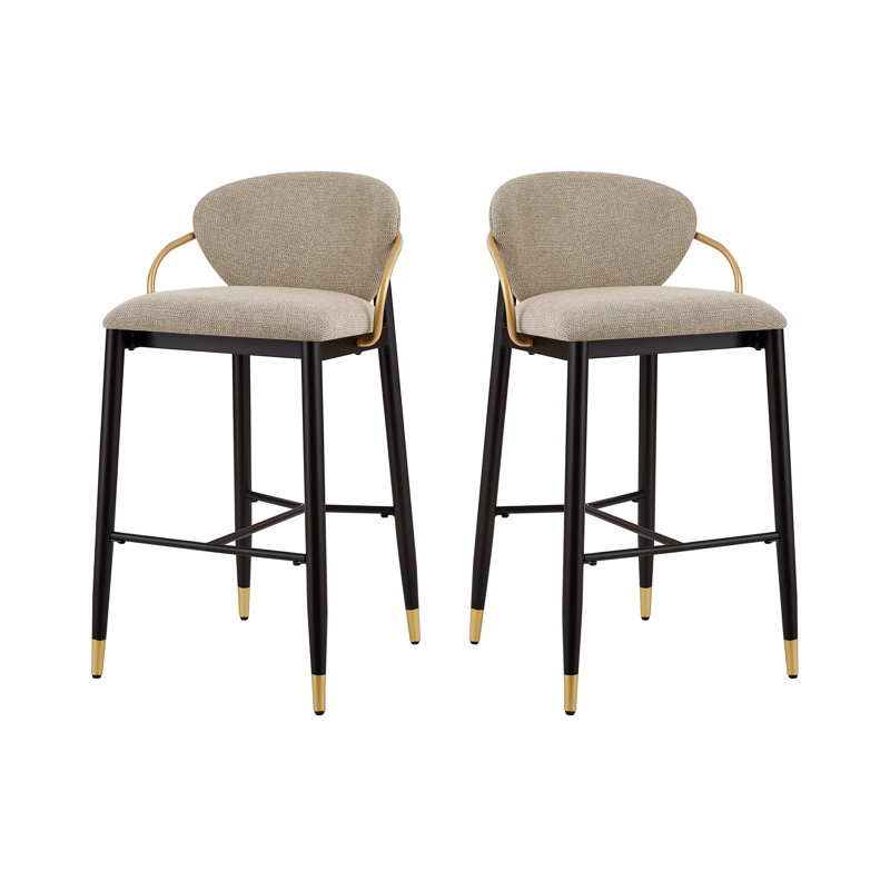 Tabourets de comptoir Mid-Century, Marron clair, 29.75''