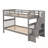 Twin-Over-Twin Bunk Bed with Storage and Guard Rail-906567855