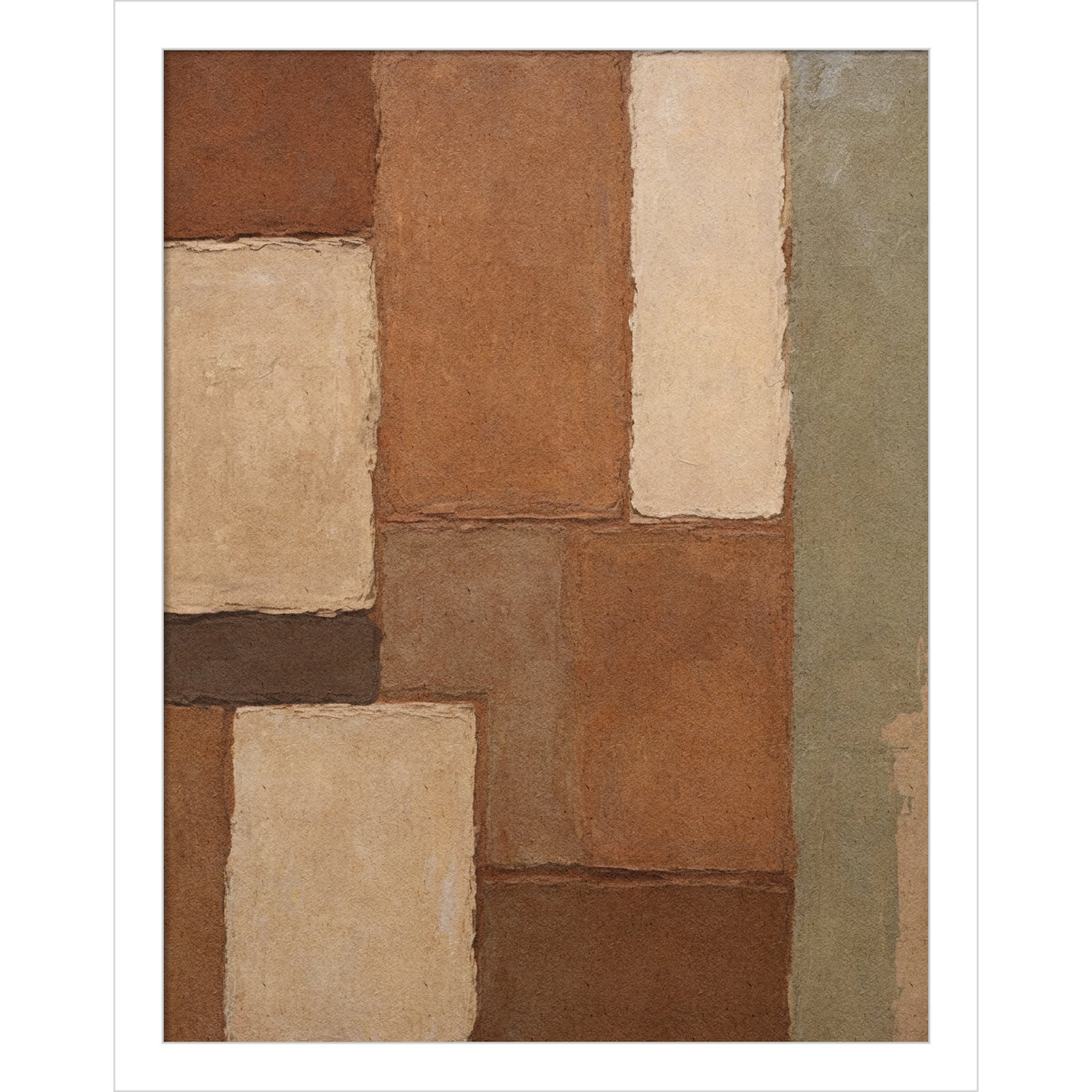Arcilla Print by Dan Hobday, White, 17" H x 14" W
