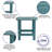 Balasi Indoor/Outdoor Adirondack Style Side Table and 2 Chair Set-1628724981