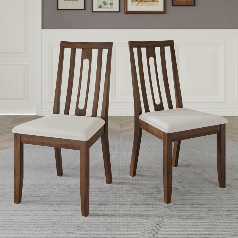 Ocossio Upholstered Side Chair, Brown