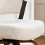 Tabouret de bar pivotant à 360 ° de style Mid-Century courbé moderne avec siège rembourré et dossier ouvert-2102369185