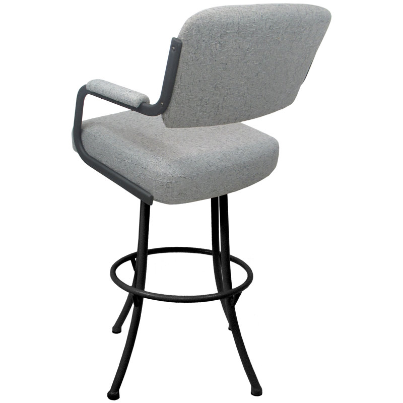 Tabouret de comptoir pivotant 26 po Meekah, gris